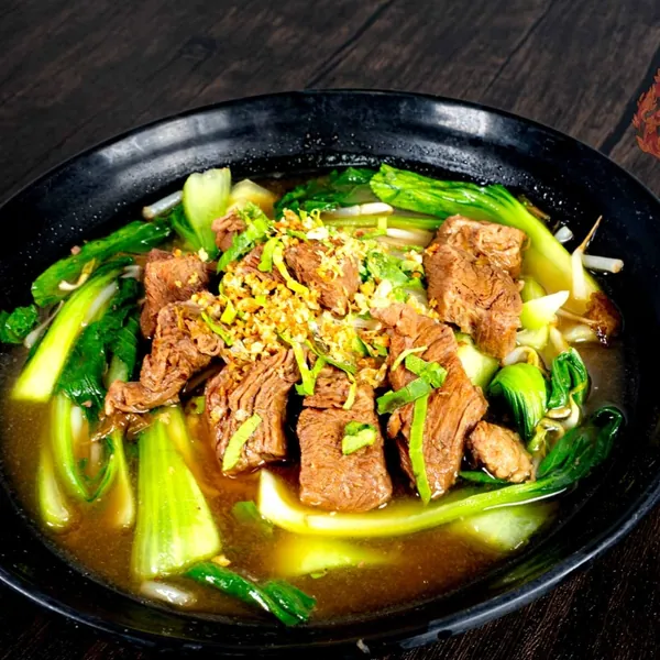 Bison Slow-Cooked Noodle Soup at Aloy Modern Thai Larimer
