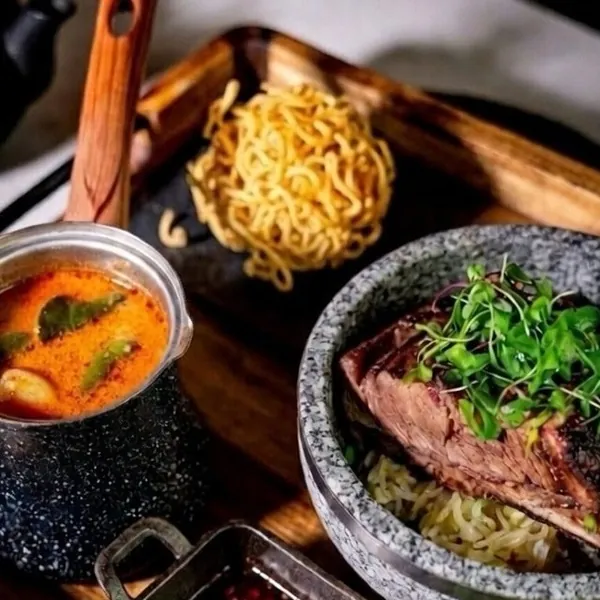 Bone-In Short Ribs Kao Soi at Aloy Modern Thai Larimer